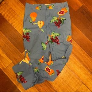 Baby blue fruit pants